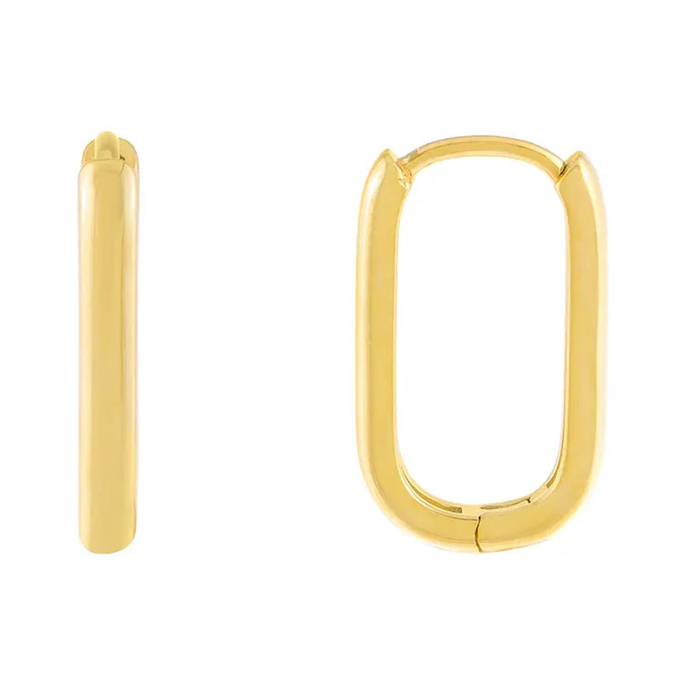 Solid Oval Hoops